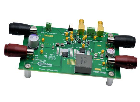 Infineon Half-Bridge Buck Converter Evaluation Board Using the Eicedriver 2EDL803x Motor Driver for Gate Driver IC for