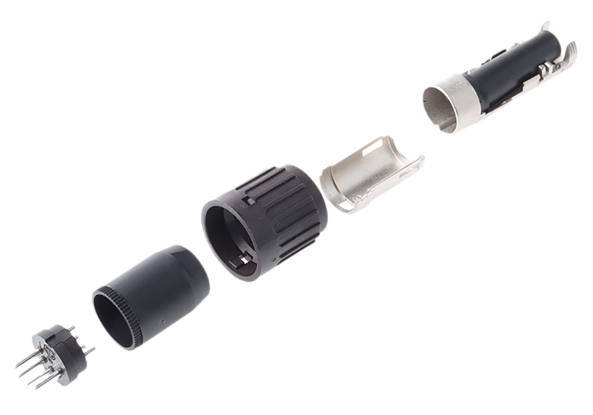 Amphenol Industrial, C 091 B 5 Pole M16 Din Plug, 5A, 100 V ac, Male, Cable Mount