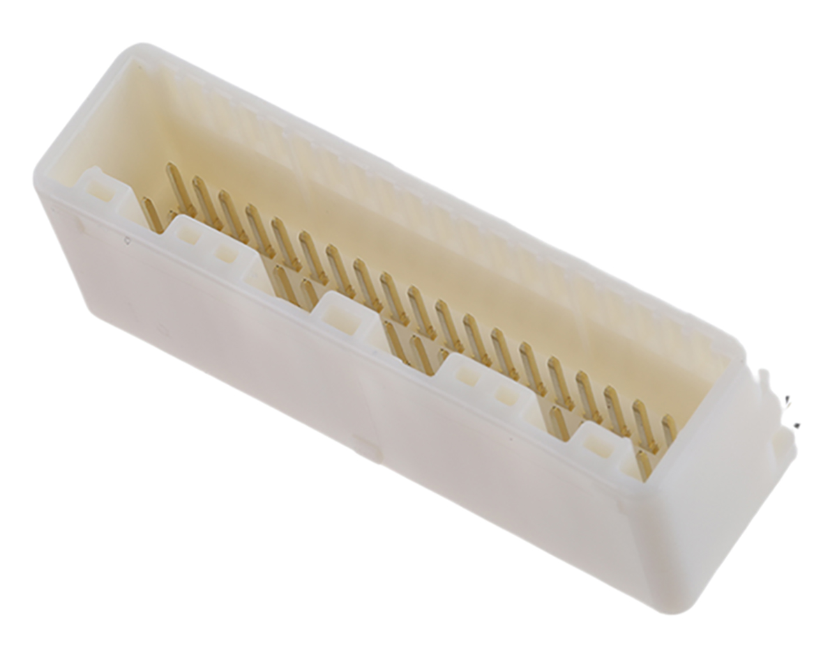 TE Connectivity, TH 025 Automotive Connector Socket Natural Through Hole 40 Way, Solder Termination 1318384-2