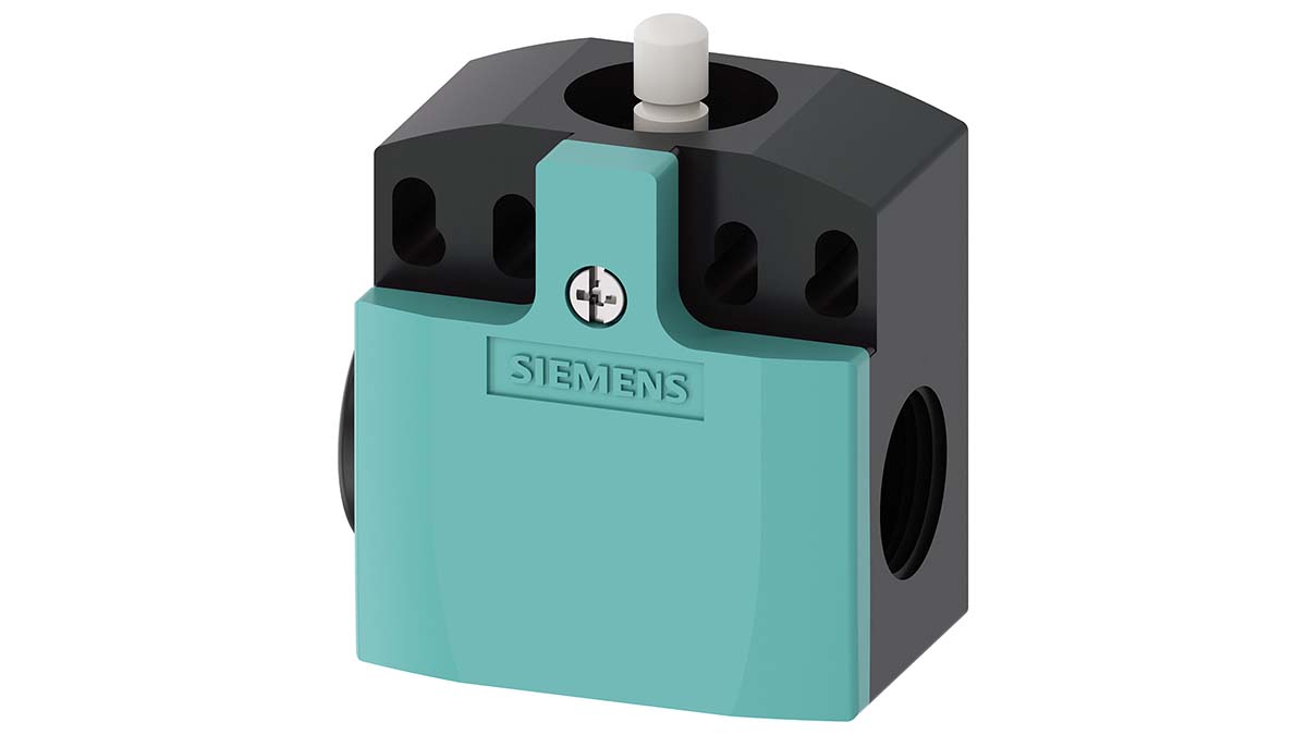 Siemens 3SE5 Series Plunger Limit Switch, 1NC/1NO, IP66, IP67, Plastic Housing, 400V ac Max, 6A Max