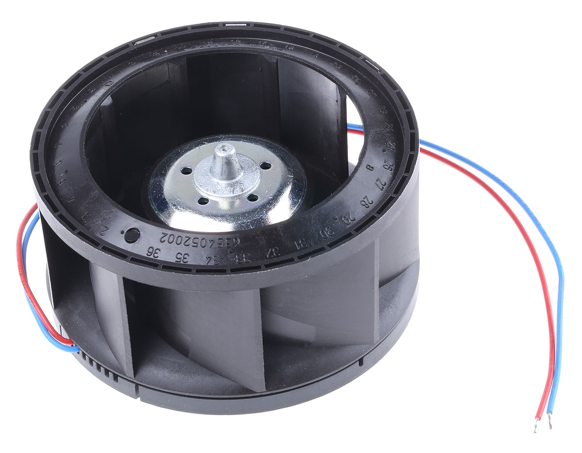 ebm-papst RER 101 N Series Centrifugal Fan, 12 V dc, 190m³/h, DC Operation, 101 x 51.7mm