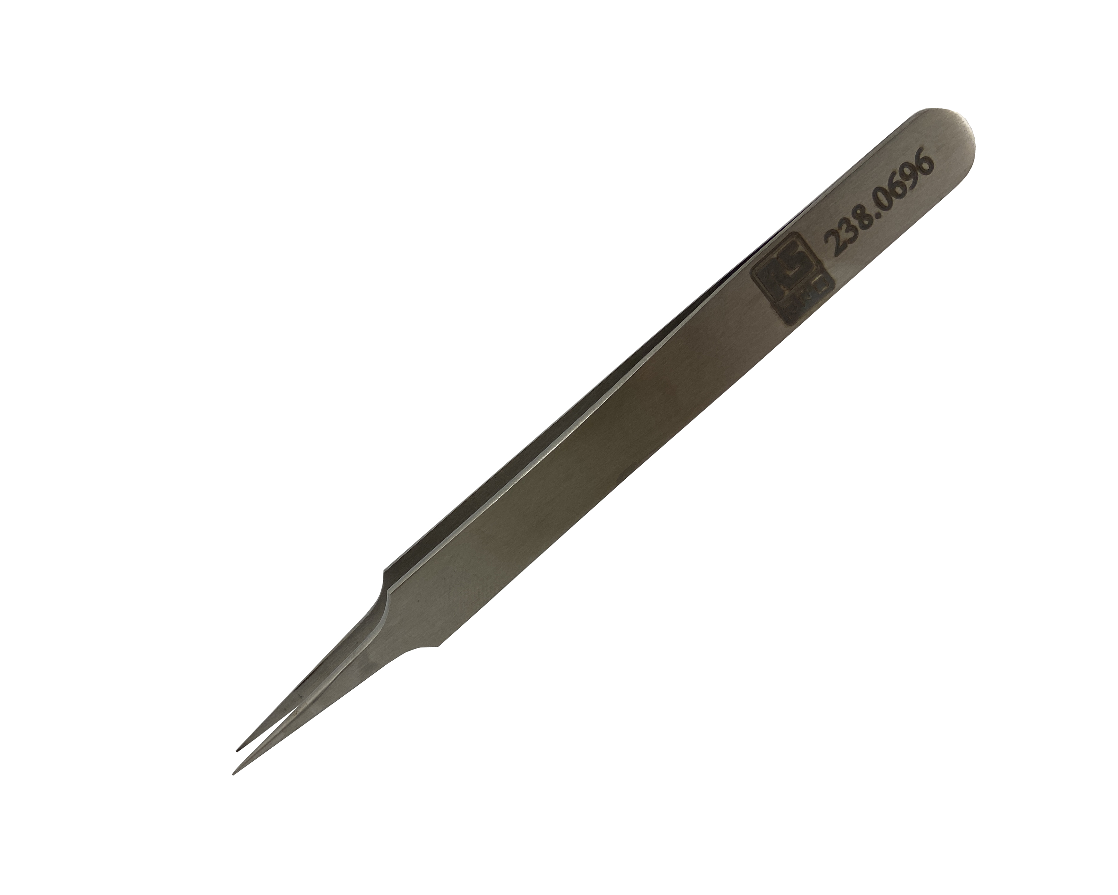 RS PRO 110 mm, Low Carbon Austenitic Steel, Sharp, Tweezer