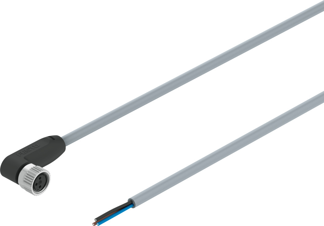 Festo Female 3 way Socket to 3 way Cable Actuator/Sensor Cable, 5 m