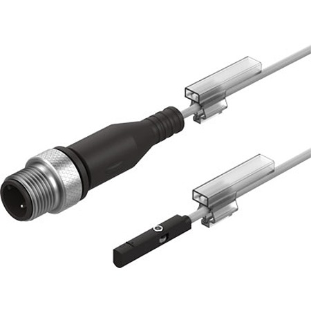 Festo Sensor Proximity Sensor, IP65, IP68, 5 → 30V dc, SMT, with LED indicator, 3-L-M12, SMT-10M-PS-24V-E-0