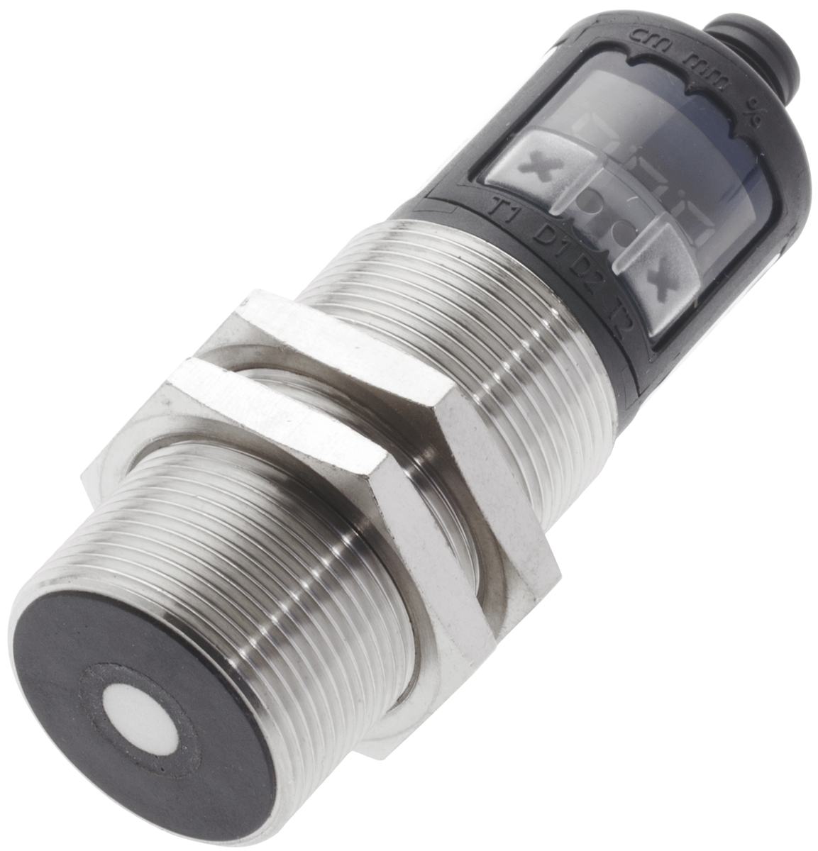 BALLUFF Ultrasonic Threaded Barrel Proximity Sensor, M30, 350 mm Detection, PNP NO/NC, 9 → 30 V dc