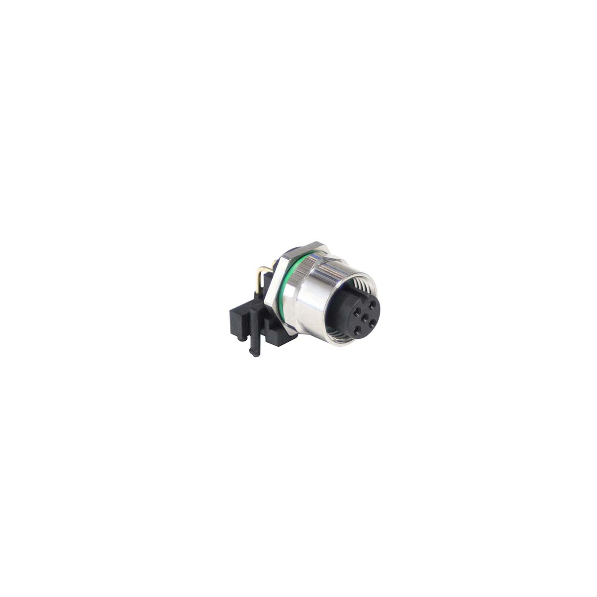 Bulgin Circular Connector, 5 Contacts, Panel, M12 Connector, Socket, Female, IP67, Buccaneer M12 Series