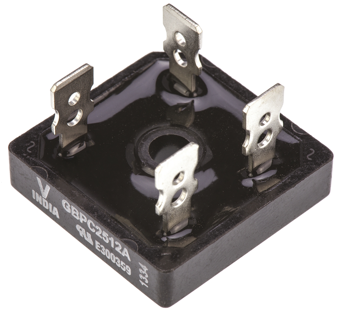 Vishay Bridge Rectifier, 25A, 1200V, 4-Pin