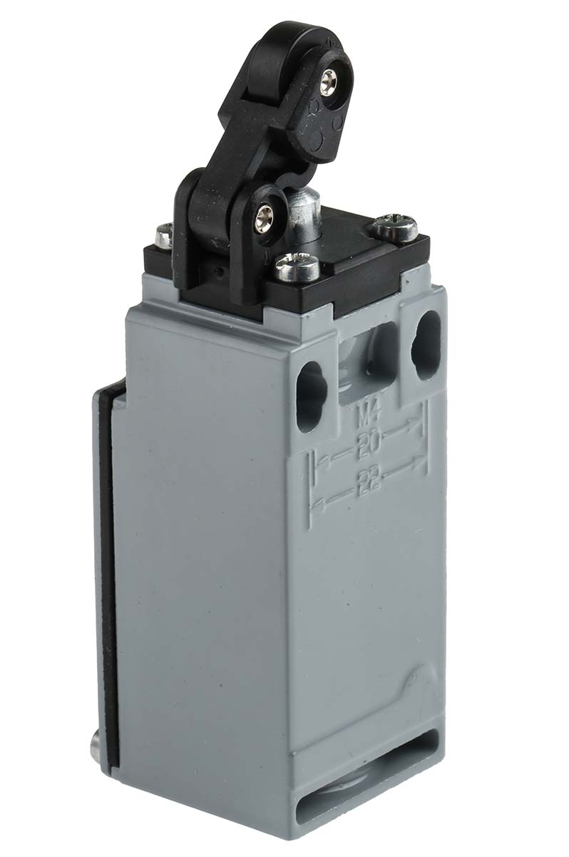 RS PRO Roller Lever Limit Switch, NO/NC, IP66, DPST, Zinc Alloy Housing, 400V ac Max, 10A Max