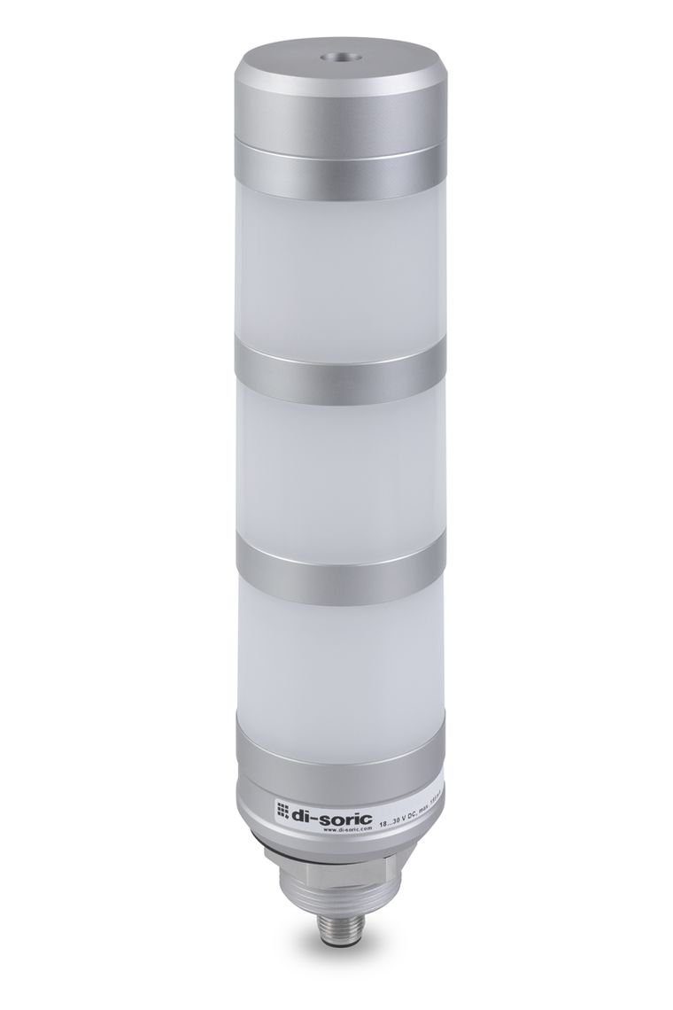 Di-Soric SBT-F-BGYR Series Red/Yellow/Green Buzzer Signal Tower, 3 Lights, 24 V, M30