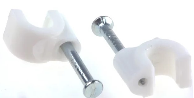 RS PRO White PE Rounded cable tie, 5mm Max. Bundle