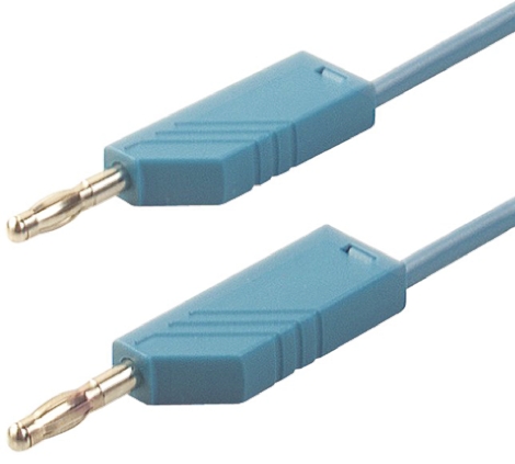 Hirschmann Test & Measurement, 32A, 30 V ac, 60V dc, Blue, 2m Lead Length
