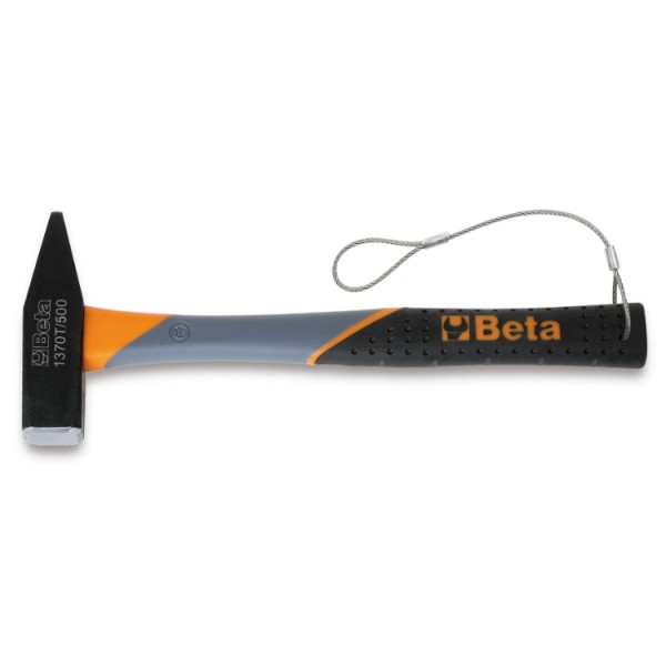 BETA Steel Mechanic's Hammer with Fibreglass Handle, 500g