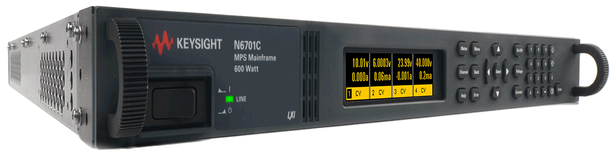 Keysight Technologies N6700 Series Digital Bench Power Supply, 0 → 60V, 10A, 4-Output, 600W