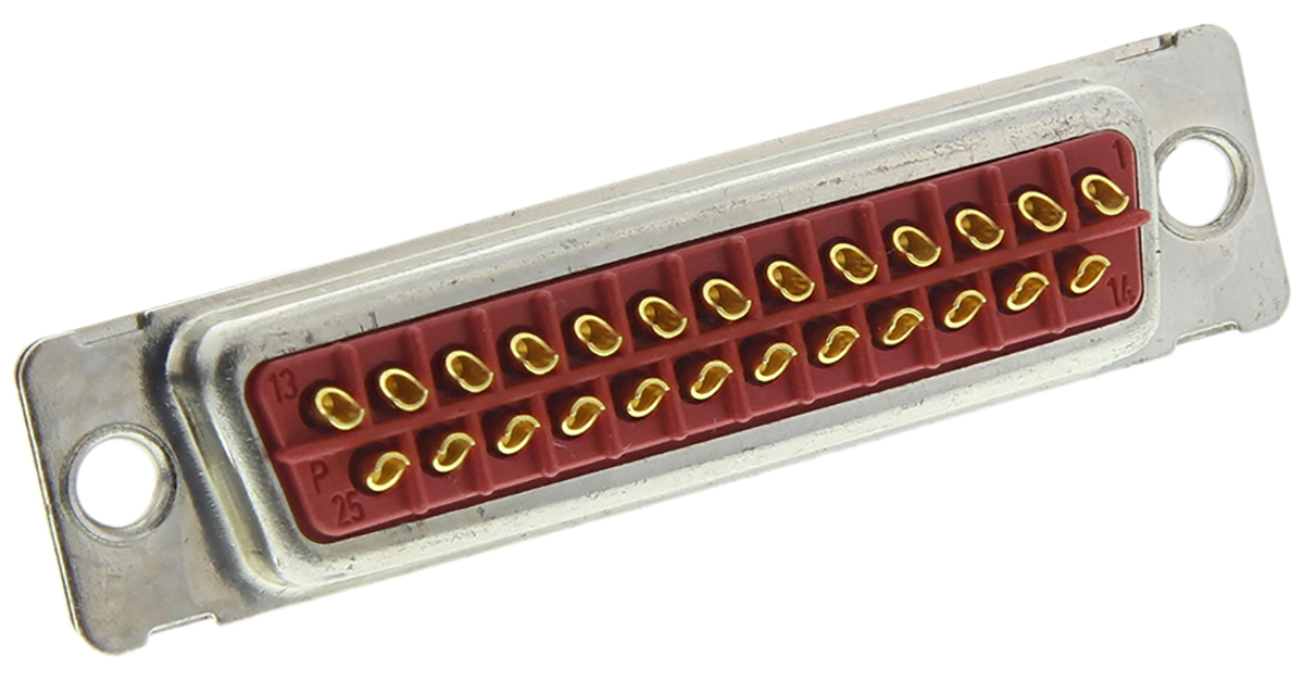 FCT from Molex 25 Way Panel Mount D-sub Connector Plug