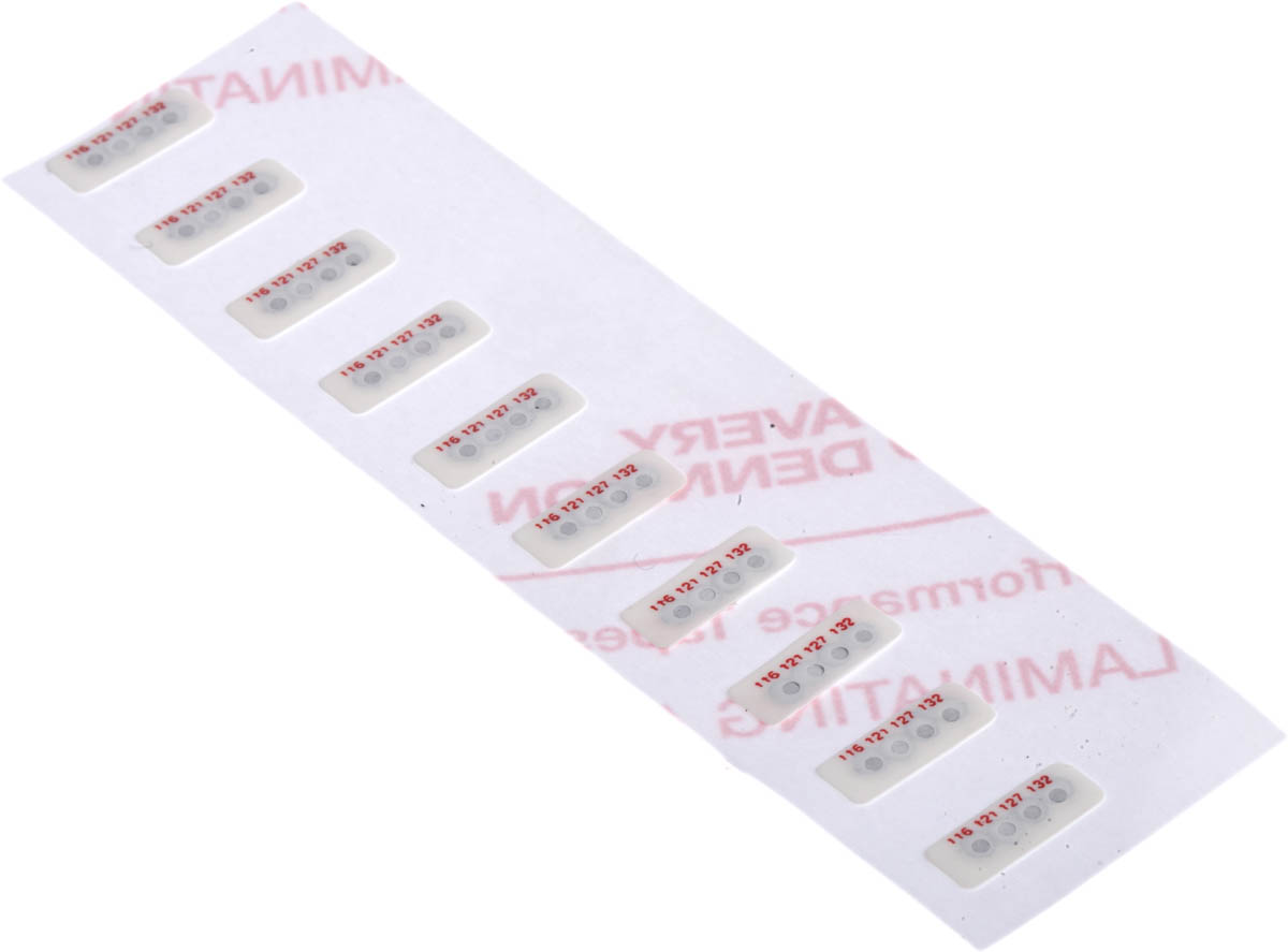 RS PRO Non-Reversible Temperature Sensitive Label, 93°C to 154°C, 4 Levels