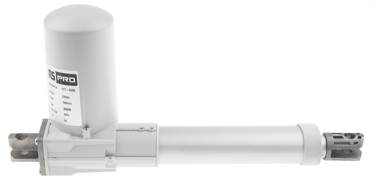 RS PRO Micro Linear Actuator, 150mm, 24V dc, 3000N, 11mm/s