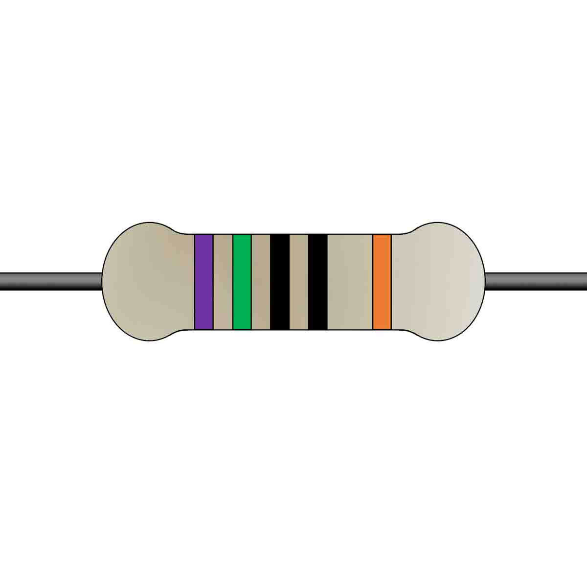 Yageo 750Ω Metal Film Fixed Resistor 0.5W ±1% MFR50SFTE52-750R