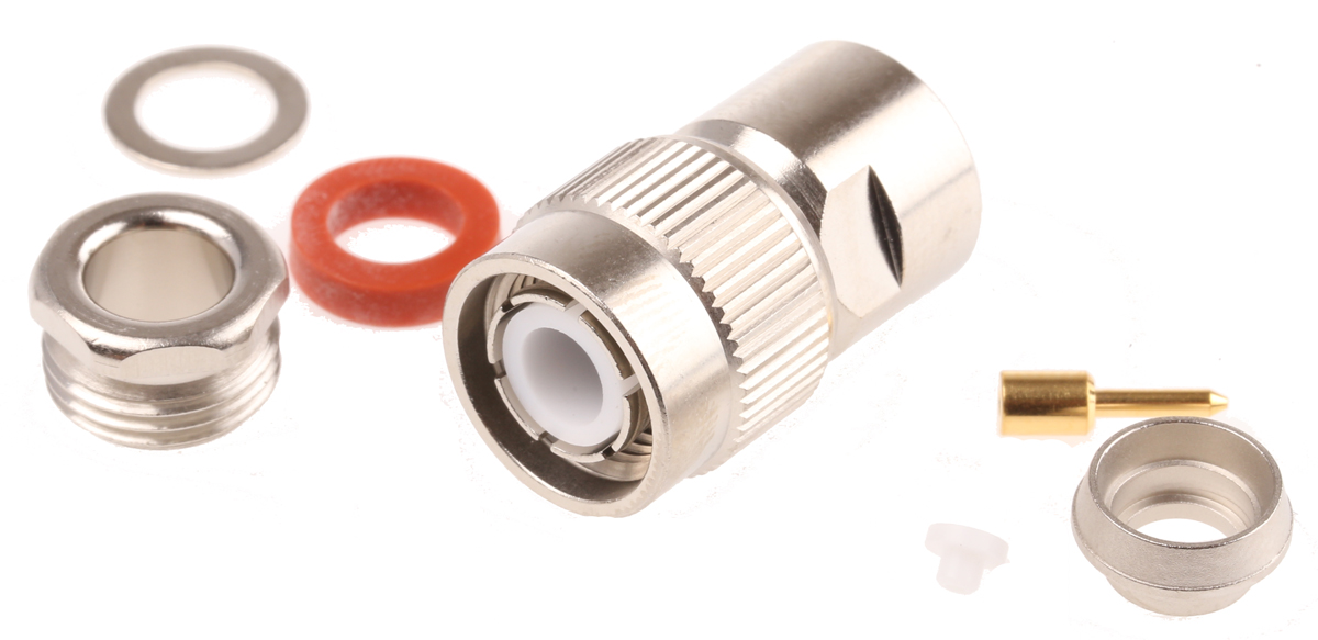 Radiall, Plug Cable Mount TNC Connector, 50Ω, Straight Body