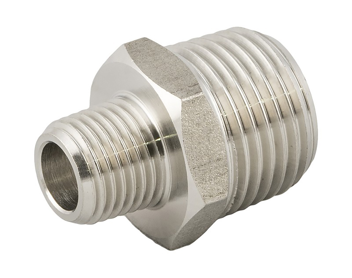 RS PRO Fitting, Straight Hexagon Nipple Joint, Male R 1/2in x Male R 3/4in