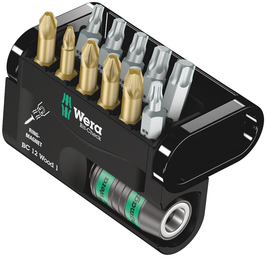 Wera Impact Bit Set 12 Pieces, Hexagon, Phillips, Pozidriv, Torx