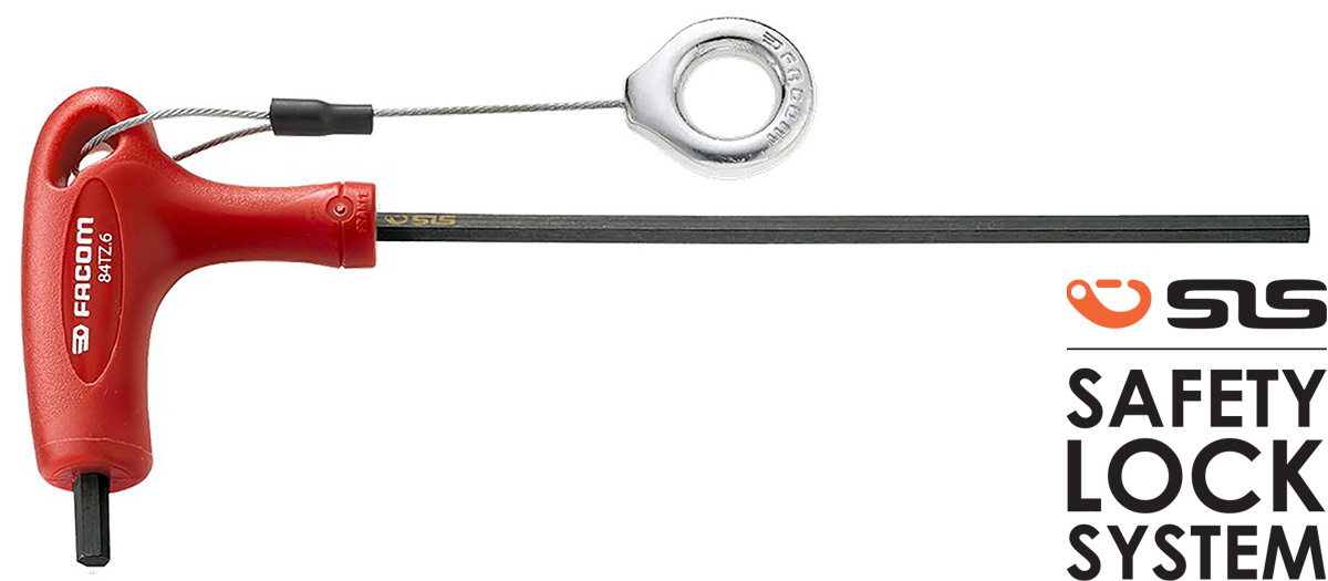 Facom T Shape Metric Hex Key, 8mm