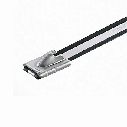 Panduit Cable Tie Assemblies, , 258mm x 8.1 mm, Black 316 Stainless Steel, Pk-50