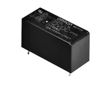 Omron PCB Mount Non-Latching Relay, 24V dc Coil, 12A Switching Current, SPST