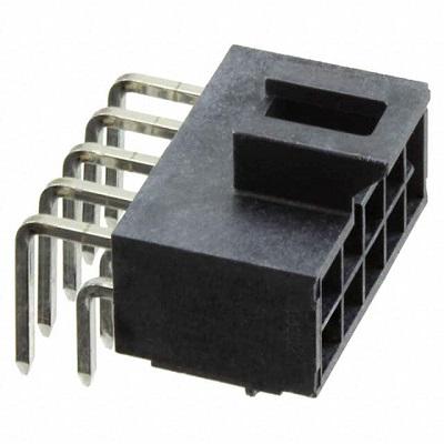 Molex 105314 Series Right Angle Through Hole PCB Header, 10 Contact(s), 2.5 mm Pitch, 2 Row, Shrouded