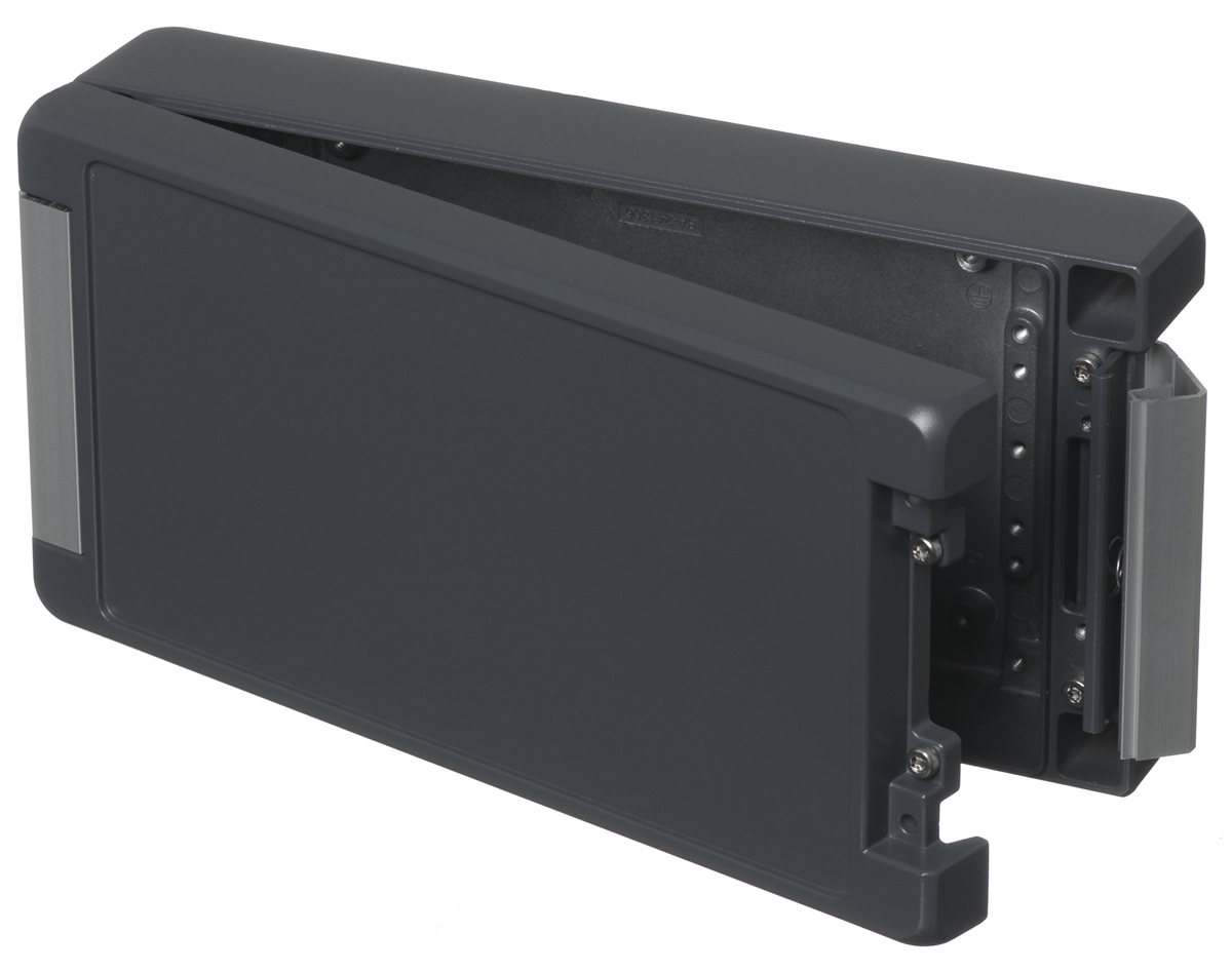 Bopla Bocube Alu Series Graphite Grey Aluminium Enclosure, IP66, IP68, IP69, IK07, IK08, Graphite Grey Lid, 259 x 128 x