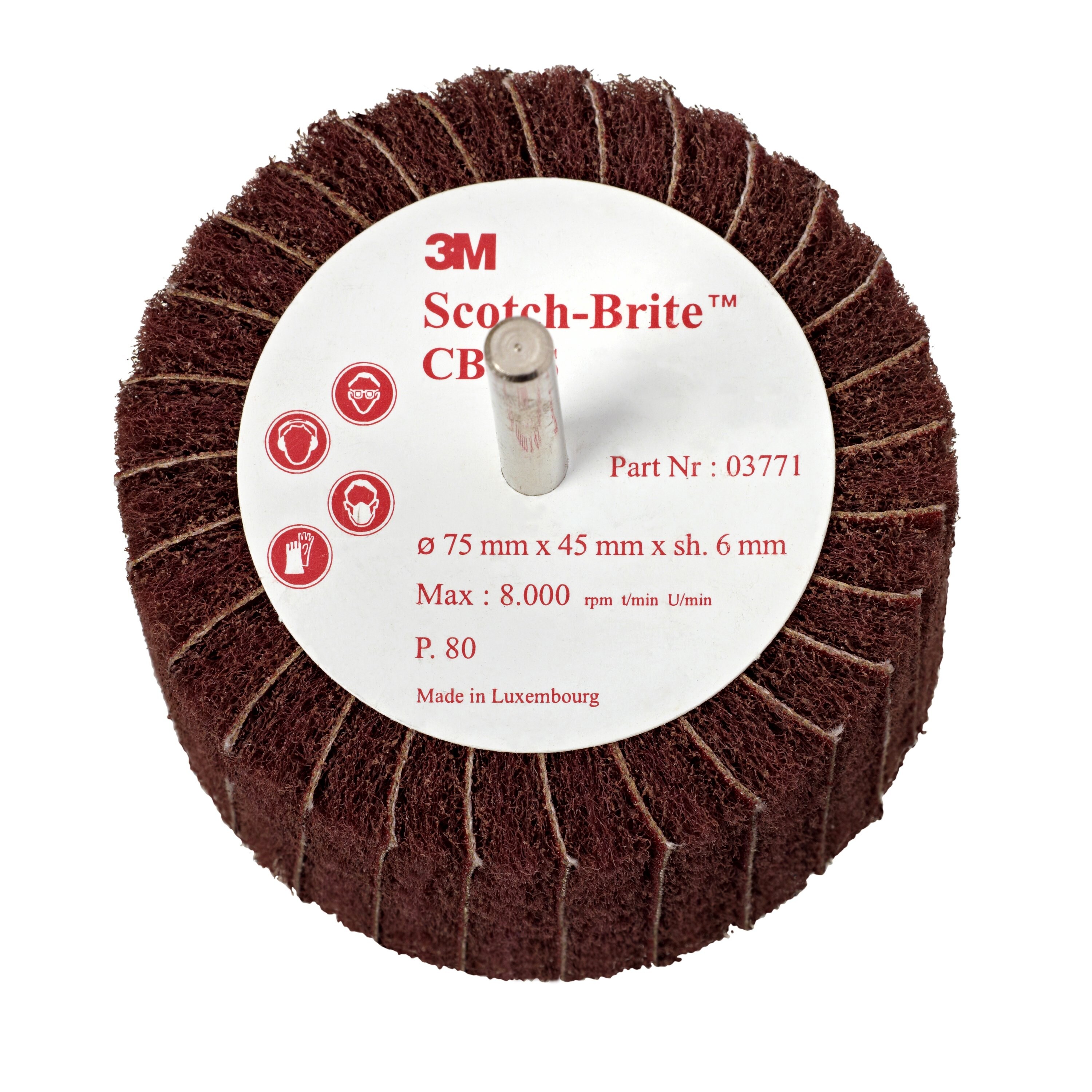 3M Bevelled Abrasive Brush, 101.6mm Diameter