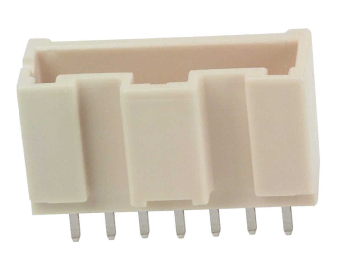 Hirose DF1E Series Straight Through Hole PCB Header, 7 Contact(s), 2.5 mm Pitch, 1 Row, Shrouded