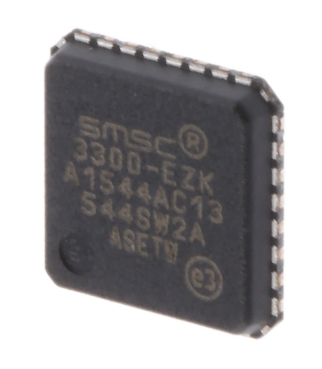 Microchip USB3300-EZK, USB Transceiver, USB 2.0, 3.3 V, 32-Pin QFN