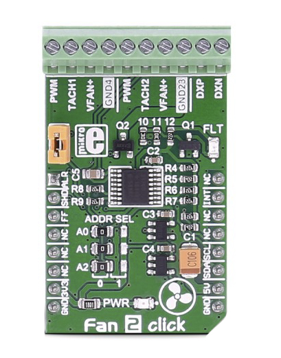 MikroElektronika Fan 2 Click for MAX31760