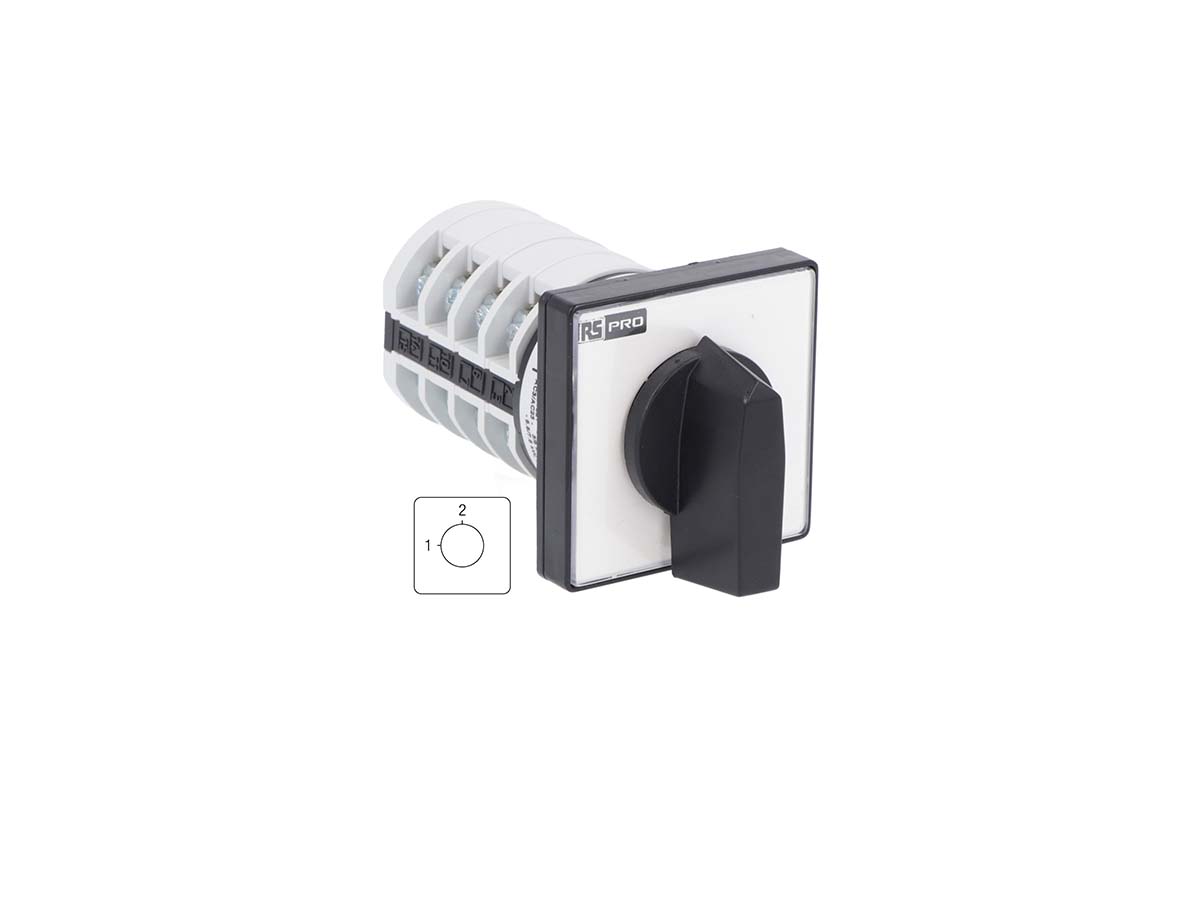 RS PRO, 4P 2 Position Changeover Cam Switch, 690 V, 20A