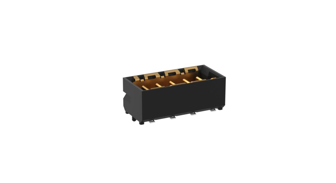 ERNI MicroSpeed Series Vertical Surface PCB Header, 5 Contact(s), 2 mm Pitch, 1 Row, Shrouded