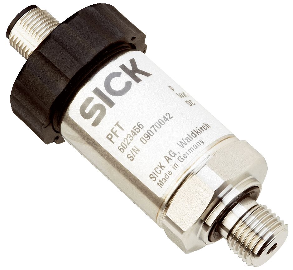 SICK PFT Series Pressure Sensor, 0bar Min, 0.1bar Max, Current Output, Relative Reading