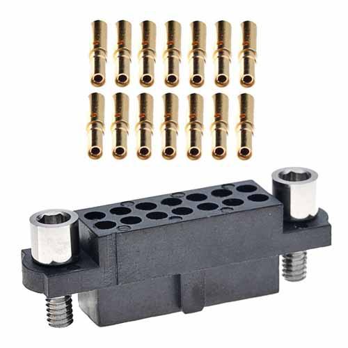 HARWIN M80-480 Series Straight Cable Mount PCB Connector, 6-Contact, 2-Row, 2mm Pitch, Crimp Termination