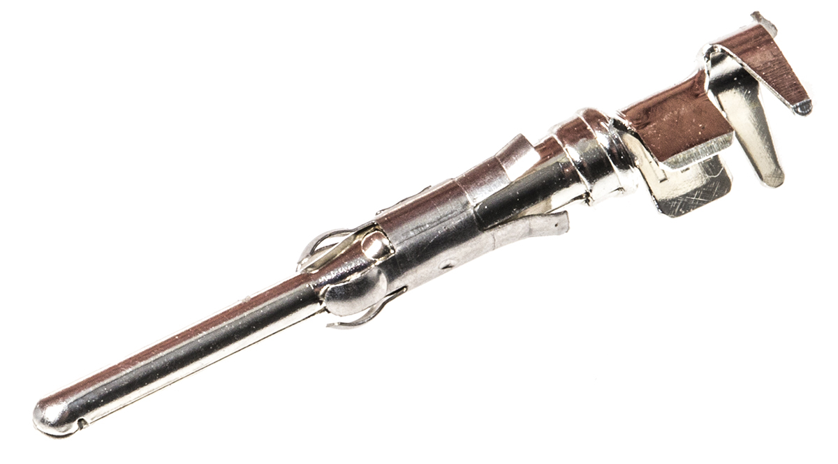 TE Connectivity Type III+ Series Male Crimp Terminal, 18AWG Min, 14AWG Max