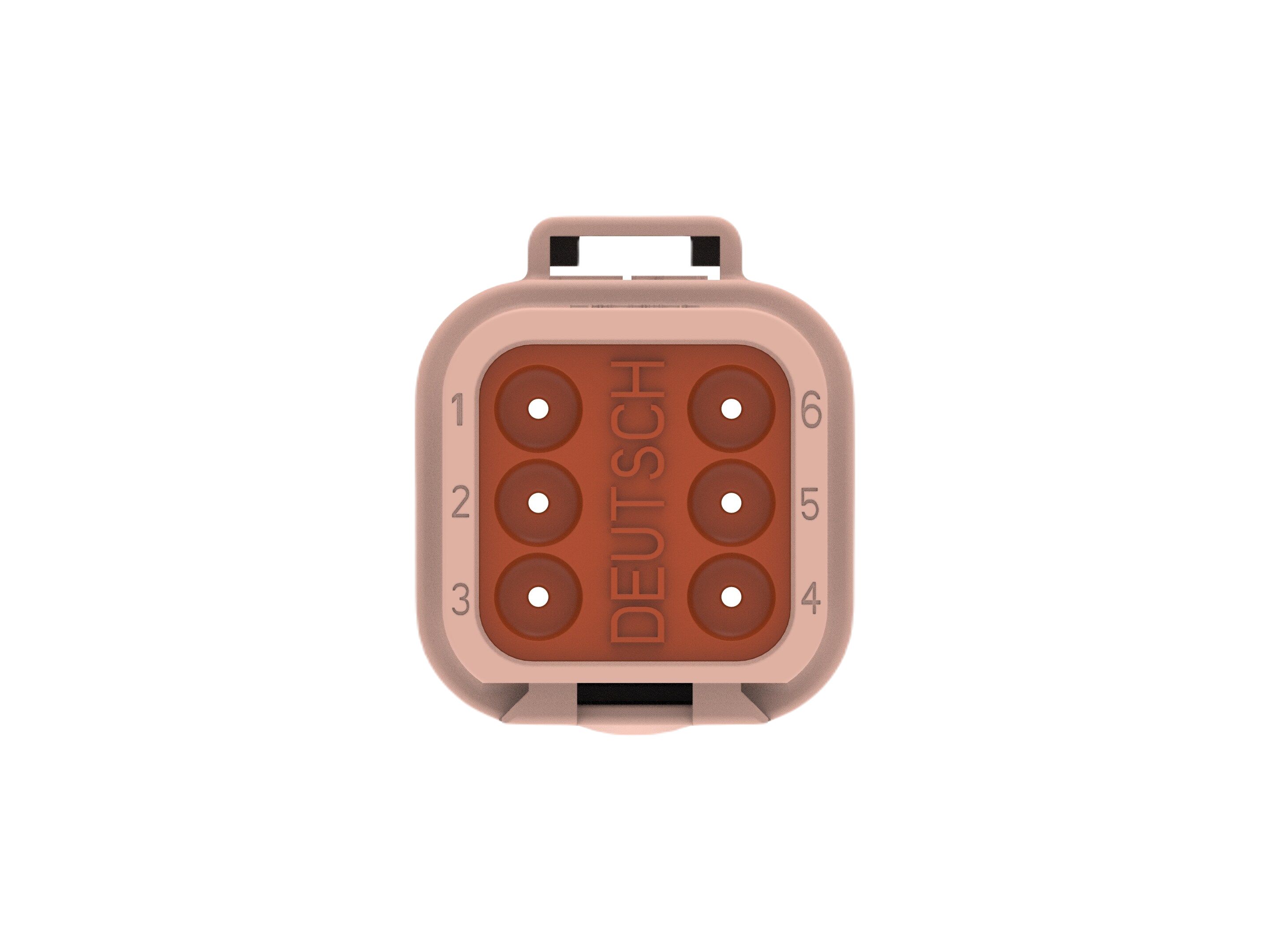 TE Connectivity, DT04-6P Automotive Connector Plug Brown Cable 6 Way, Cable Termination DT04-6P-TN09