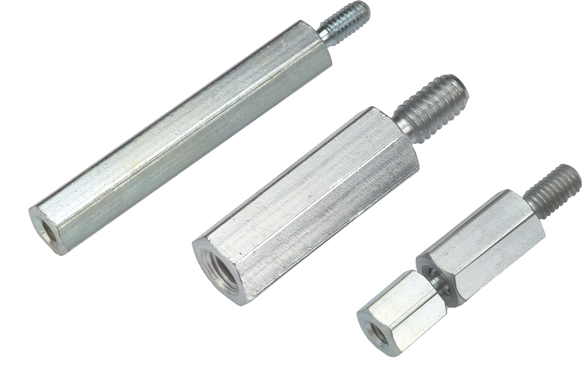 Wurth Elektronik Standoff, M6 Thread, 60mm Body, Steel, Male/Female, 10mm Stud