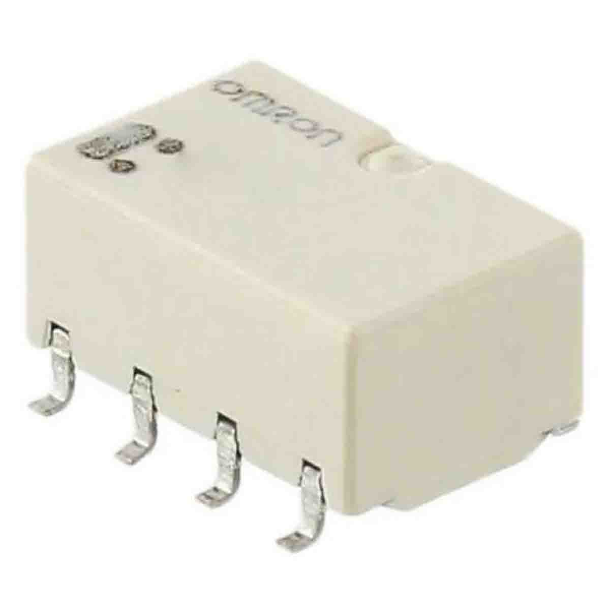 Omron Surface Mount Signal Relay, 12V dc Coil, 1A Switching Current, DPDT