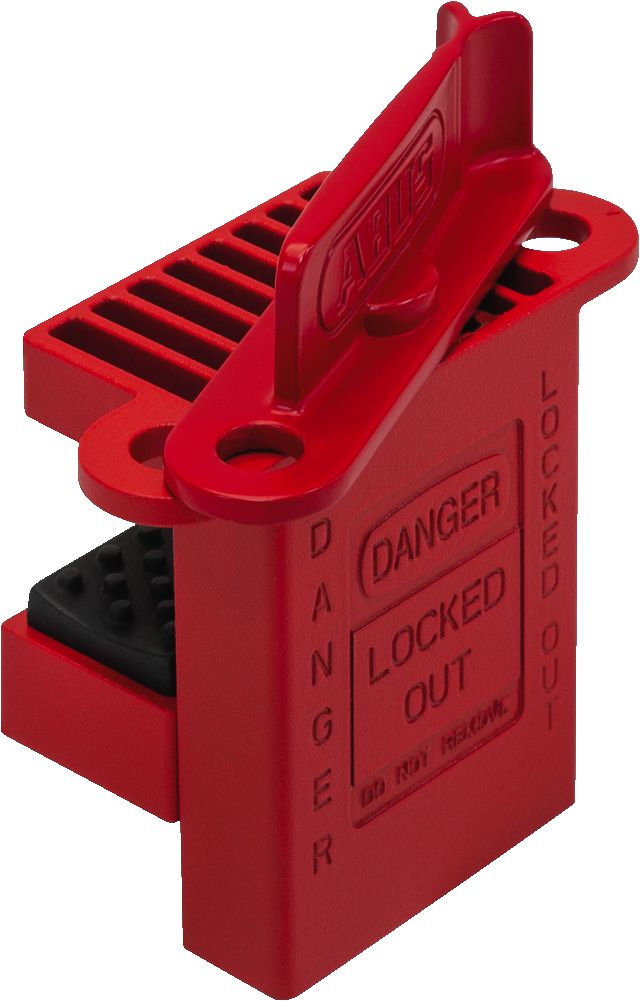 ABUS Red Metallic Ball Valve Lockout