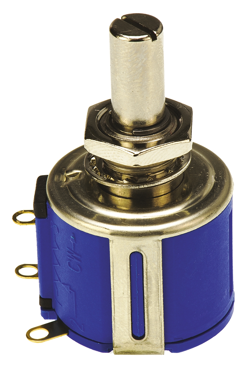 Bourns 3540 100Ω Rotary Potentiometer 10-Turns 1-Gang Panel Mount, 3540S-1-101L