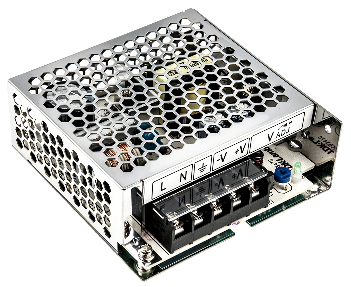 TDK-Lambda Switching Power Supply, LS50-24, 24V dc, 2.2A, 50W, 1 Output, 125 → 373 V dc, 88 → 264 V ac