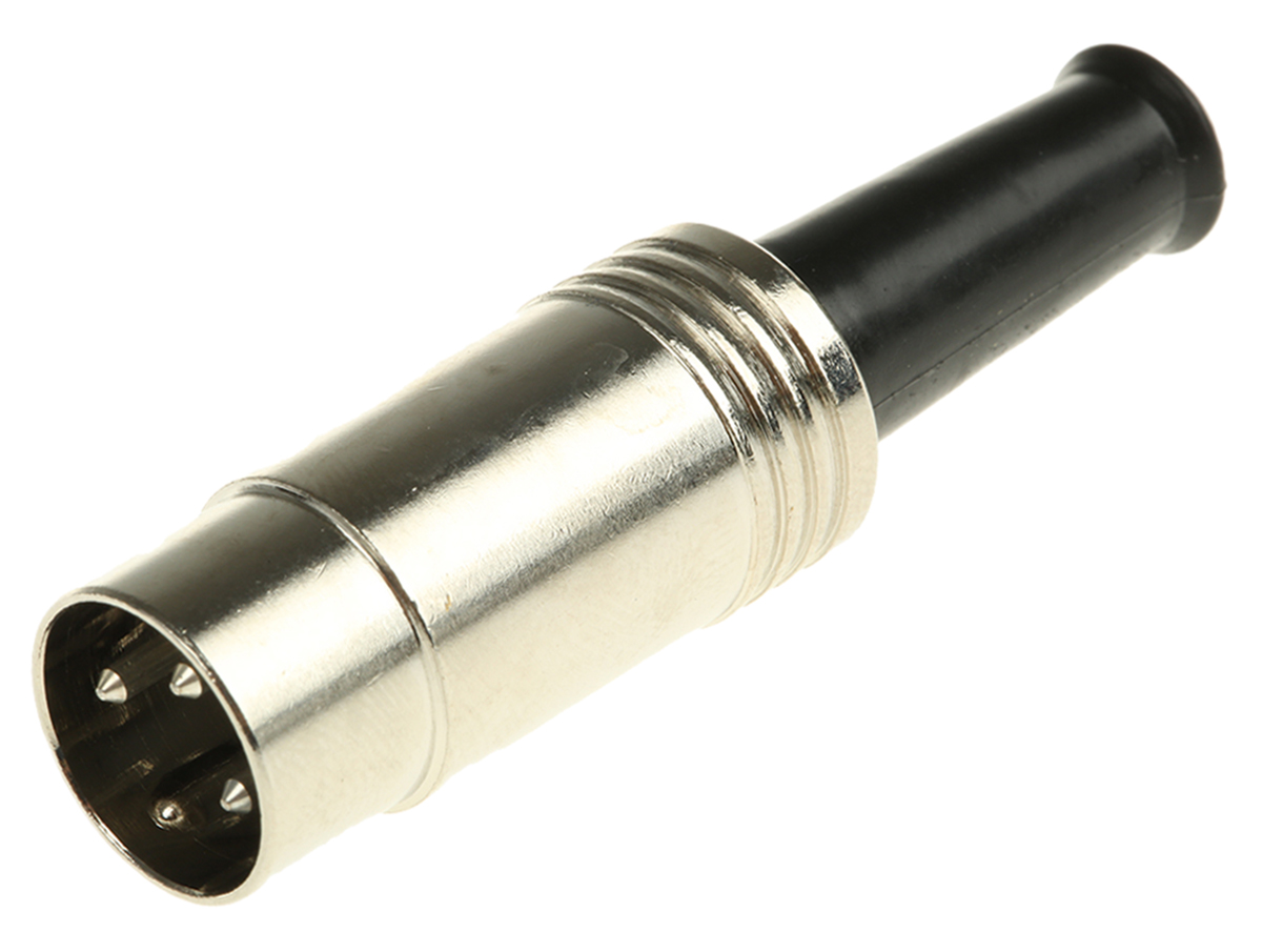 RS PRO 3 Pole Din Plug, DIN 41524, 4A, 60 V ac, Male, Cable Mount