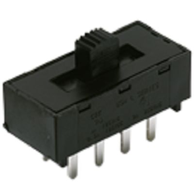 C & K Through Hole Slide Switch SPST (On)-Off 4 A Standard