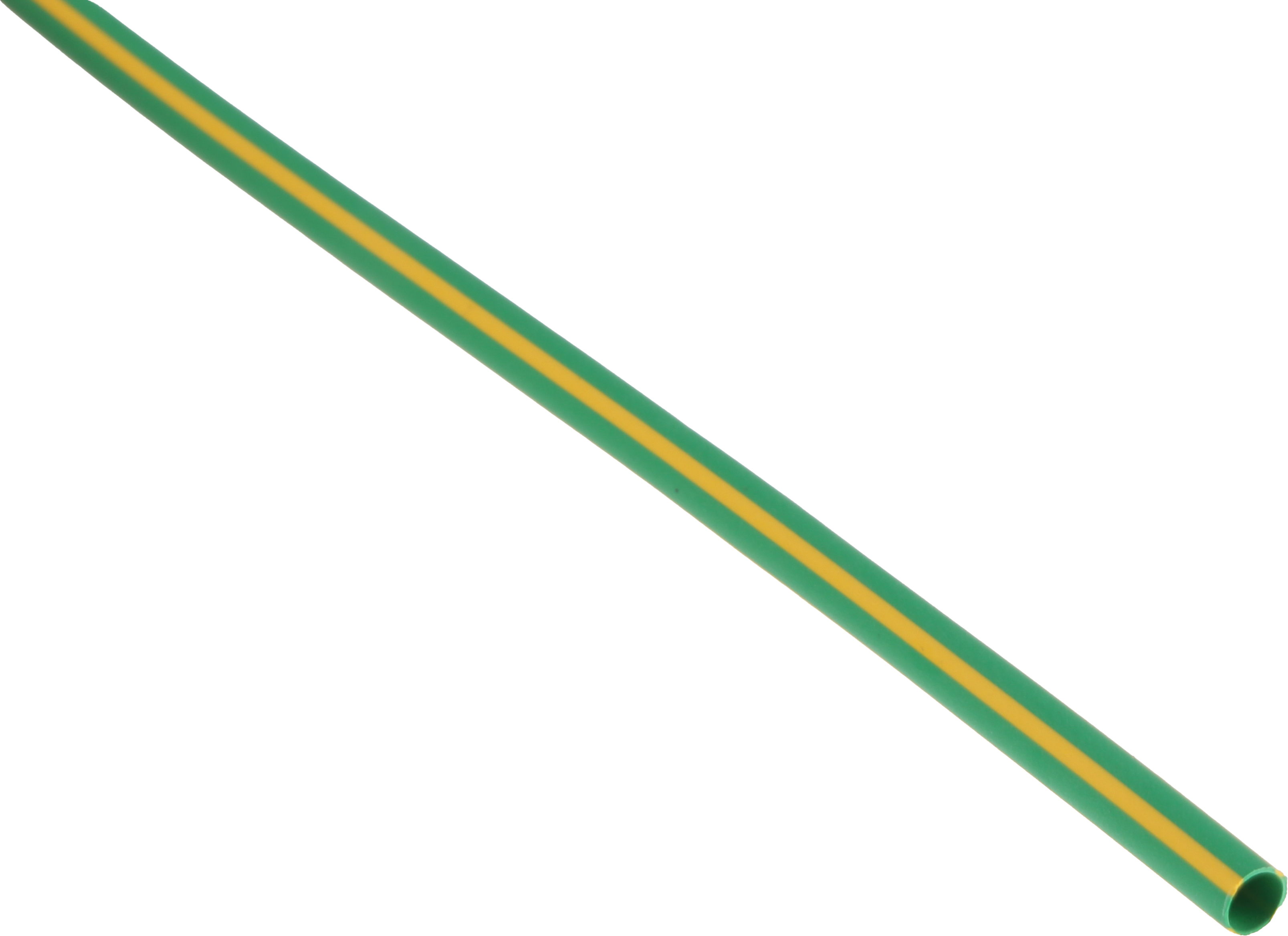 RS PRO Heat Shrink Tubing, Green/Yellow 3.2mm Sleeve Dia. x 1.2m Length 2:1 Ratio