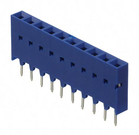 Amphenol Communications Solutions Surface Mount PCB Socket, 10-Contact, 1-Row, 2.54mm Pitch