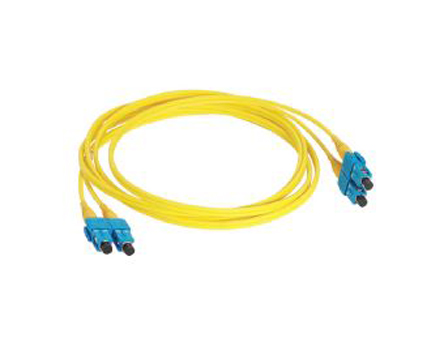 Molex Premise Networks LC to SC Duplex Single Mode OS1 Fibre Optic Cable, 9/125μm, Yellow, 2m