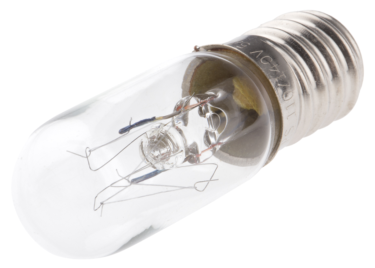 RS PRO E14 Indicator Light, Clear, 110 → 140 V, 50 mA, 3000h